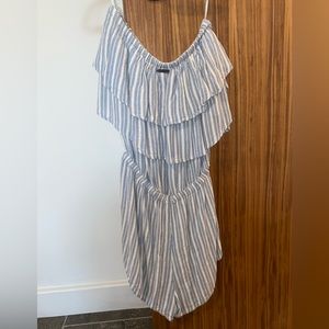Strapless stripped romper from billabong
